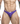Purple men's underwear with a visible brand label on a white background