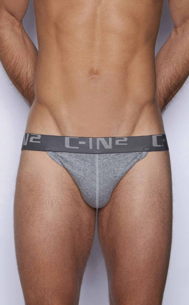 C-IN2 Y-Back Thong 4002-070-4002-070-Gray-S-1