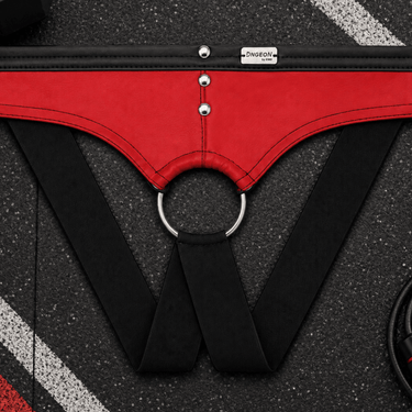 DNGEON C-ring Jockstrap-DMBL01-Red-OS-5