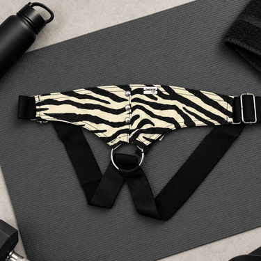 DNGEON C-ring Jockstrap-DMBL01-Zebra-OS-2