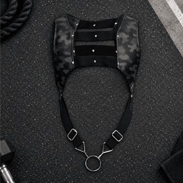 DNGEON Croptop Harness Camo-DMBL08-BlackCamo-OS-1