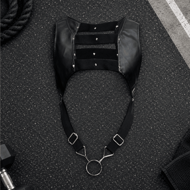 DNGEON Croptop Harness-DMBL08-Black-OS-1