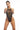 Femme X Open Back Bodysuit - FMX0009 - BlackMesh - OS - 7
