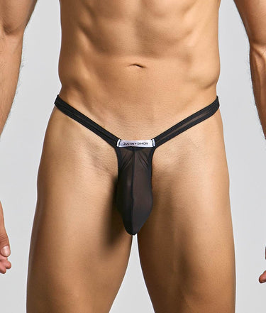 Justin + Simon Bulge Thong Mesh-XSJBU02-BlackMesh-S-9