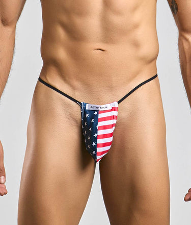 Justin + Simon Classic G-String Bulge-XSJ02-UsaFlag-SM-4