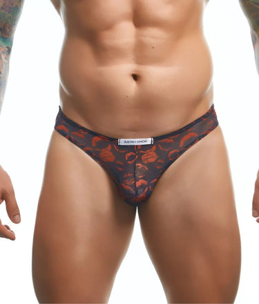 Justin + Simon Classic Mens Bikini Fun Prints Final Sale-XSJ01-Lips-S-11