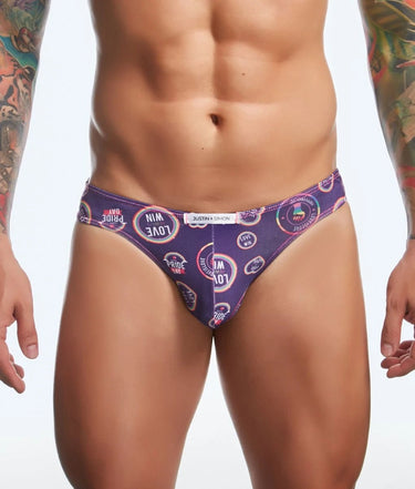 Justin + Simon Classic Mens Bikini Fun Prints Final Sale-XSJ01-Pride-S-5