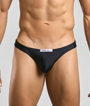 Justin + Simon Classic Mens Bikini-XSJ01-Black-S-19