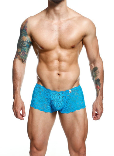 Lace Boxer Short Final Sale-MBL01-Turquoise-SM-1