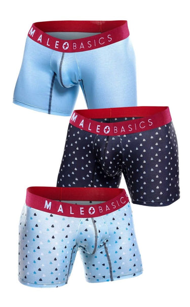 MaleBasics 3 - Pack Boxer Brief Boats - MBT02 - Boats - S - 13