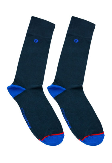 Malebasics Dress Sock - Navy - MS02 - Navy - OS - 1