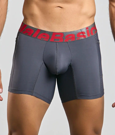 MaleBasics Titanium Pocket Boxer Brief-MBP03-Gray-S-4