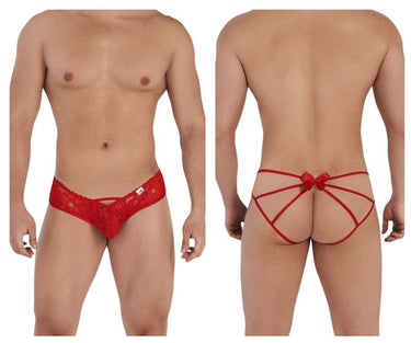 Mens Bow Jockstrap CandyMan 99535 - CandyMan_99535_Red_S/M - 2