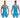 Mens Fighter Bodysuit JOR 2216 - JOR_2216_Turquoise_S - 2