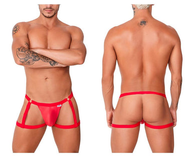 Mens Garter Jockstrap CandyMan 99749 - CandyMan_99749_Red_S/M - 2