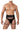 Mens Garter Thongs CandyMan 99648 - CandyMan_99648_Black_S/M - 1
