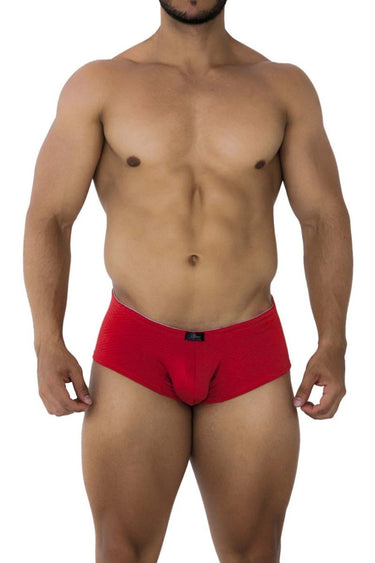 Mens Jacquard Trunks Xtremen 91190 - Xtremen_91190_Red_S - 1