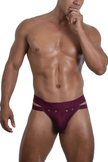 Mens Jock - Thong Roger Smuth RS088 - Roger Smuth_RS088_Burgundy_S - 1