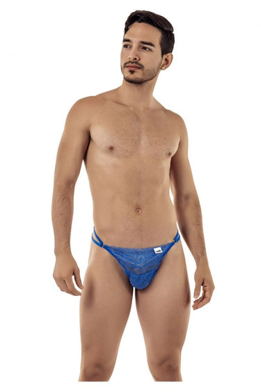 Mens Lace G - String Thongs CandyMan 99421 - CandyMan_99421_Blue_S - 1