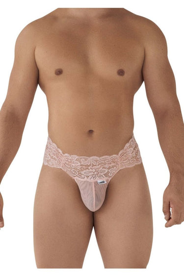 Mens Lace Thongs CandyMan 99595 - CandyMan_99595_Rose_S/M - 1