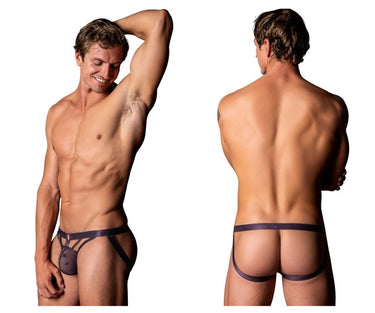 Mens Love Star Jock with Ring Male Power 386 - 291 - Male Power_386 - 291_Purple_S/M - 2