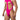 Bodysuit - Mens Mesh Bodysuit CandyMan 99643 - S/M - Hot Pink - CandyMan_99643_Hot Pink_S/M - CandyMan - 4