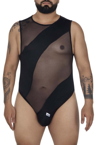 Mens Mesh Bodysuit CandyMan 99699X - CandyMan_99699X_Black_1 - 2XL - 1