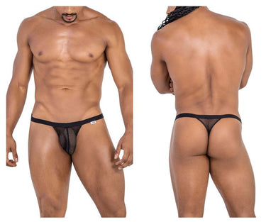 Mens Mesh Thongs CandyMan 99801 - CandyMan_99801_Black_S/M - 2
