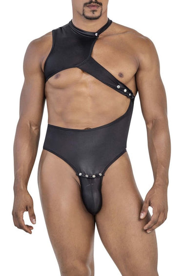 Mens One Shoulder Bodysuit CandyMan 99783 - CandyMan_99783_Black_S/M - 1