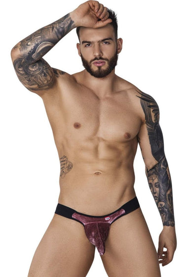 Mens PIK Clandestine Velvet Bikini Pikante 1098 - Pikante_1098_Pink_S - 1