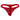 Thong - Mens Satin Lycra Bong Thong Male Power 442076 - S/M - Red - Male Power - Malebasics