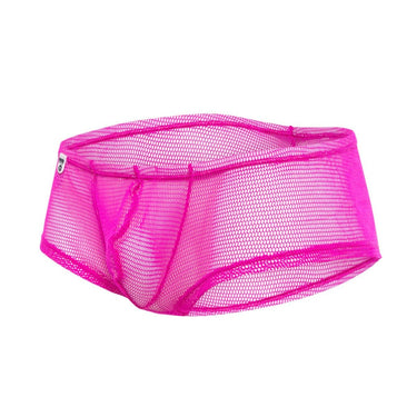 Boyshort - MOB Men's Fishnet Boxer Short - Hot Pink - SM - MBL21 - HotPink - SM - MOB Eroticwear - 10