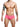 MOB Men's Sexy Sheer Hip Brief - MBL04 - HotPink - SM - 18