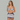 Women's lingerie set with white lace bra, navy blue mesh skirt and garter straps – elegant and sexy intimate apparel.