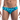 Oceanico men's swim brief with blue tropical leaf print – low-rise swimwear for men.