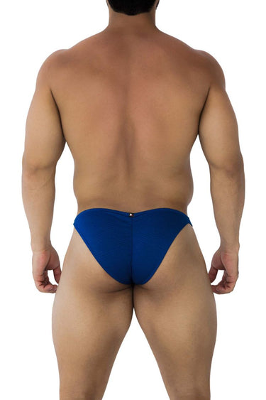 Mens Jacquard Bikini Xtremen 91192 - Xtremen_91192_Royal Blue_S - 3