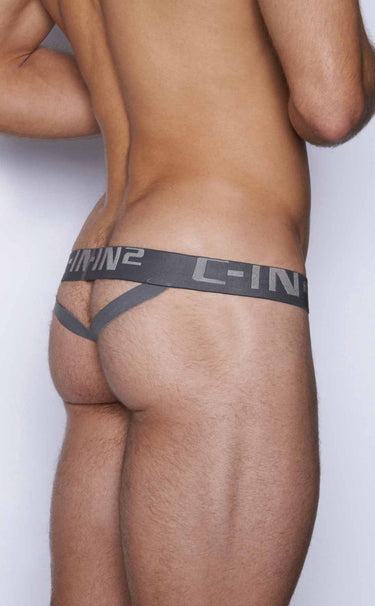 C-IN2 Y-Back Thong 4002-070-4002-070-Gray-S-3
