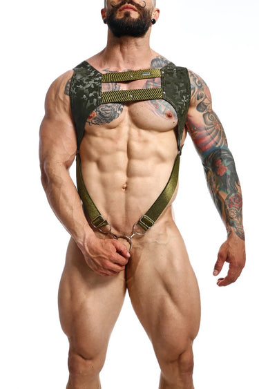DNGEON Croptop Harness Camo