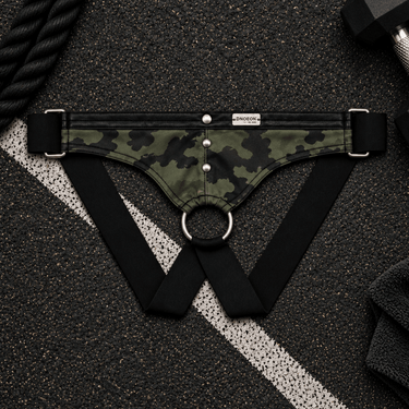 DNGEON C-ring Jockstrap Final Sale-DMBL01-Army-OS-3