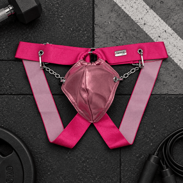 DNGEON Chain Jockstrap-DMBL02-PinkMirror-OS-3