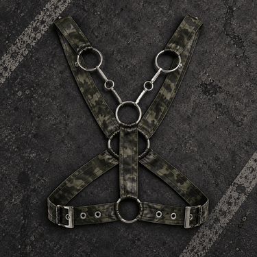 DNGEON Cross Chain Harness-DMBL09-Camo-OS-2