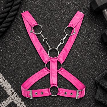 DNGEON Cross Chain Harness-DMBL09-PinkMirror-OS-3