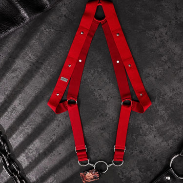 DNGEON Crossback Harness-DMBL05-Cherry-OS-3