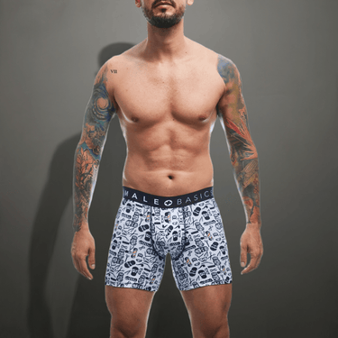 Malebasics Boxerbrief Barber Skulls - MBR01 - BarberSkulls - S - 2