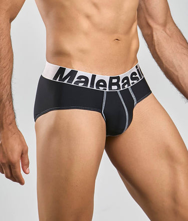 MaleBasics Microfiber Brief-MBM03-Black-2XL-2