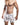 Mens Malebasics New Hipster Boxer Brief Poker front view color white