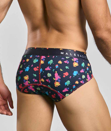 Malebasics New Hipster Brief Black Splash-MB203-BlackSplash-S-3