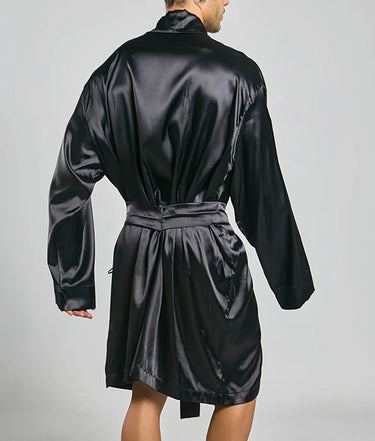 Malebasics Robe Satin-MBW03-Black-S-2