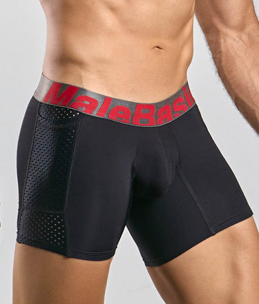 MaleBasics Titanium Pocket Boxer Brief-MBP03-Black-S-3
