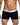 Trunks pima front view black color cotton